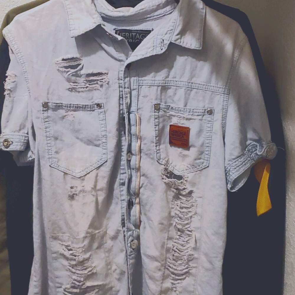 Jean button up